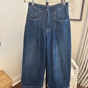 Pilcro Blue Wide Leg Jeans